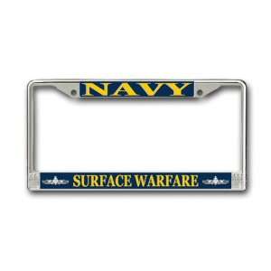  US Navy Surface Warfare Enlisted License Plate Frame 