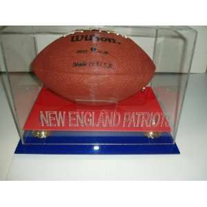  New England Patriots Football Display Case Sports 