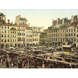   Poster   Old part of town Warsaw Russia (i.e. Warsaw Poland) 24 X 18.5