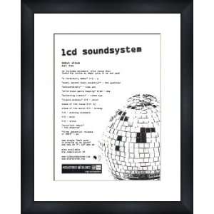 LCD SOUNDSYSTEM Debut Album   Custom Framed Original Ad   Framed Music 