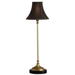 Currey and Company 6140 1 Light Epic Table Lamp, Antique Brass/Black 