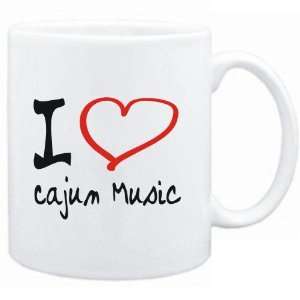  Mug White  I LOVE Cajun Music  Music