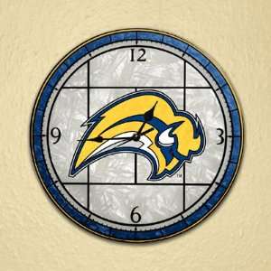  Buffalo Sabres Art Glass Wall Clock 