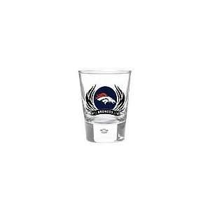  NFL Denver Broncos Shot Glass   Set of 2