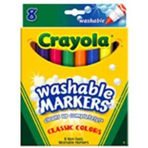   CRAYOLA LLC FORMERLY BINNEY & SMITH WASHABLE COLORING MARKERS 8 COLORS