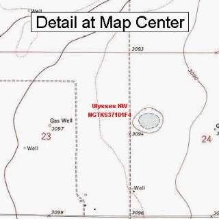   Topographic Quadrangle Map   Ulysses NW, Kansas (Folded/Waterproof