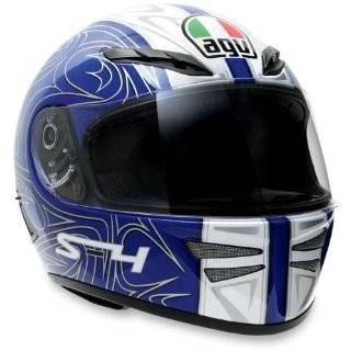 AGV Stealth Shadow Full Face Motorcycle Helmet Blue XXL 2XL 0101 2095 