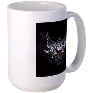  Large Mug Coffee Drink Cup Butterfly and Skull Everything 