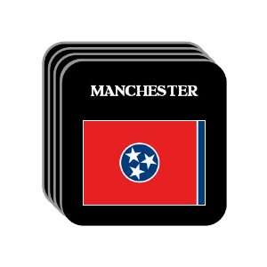  US State Flag   MANCHESTER, Tennessee (TN) Set of 4 Mini 