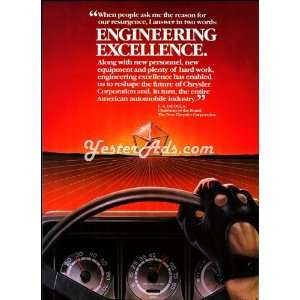  1982 Vintage Ad Chrysler Corporation Engineering 