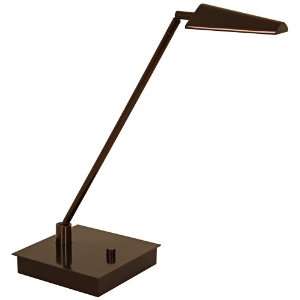   Ronin Straight Bronze Square Base LED Desk Lamp