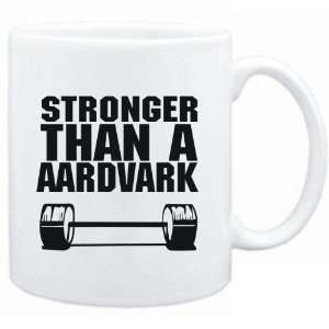  Mug White Stronger than a Aardvark  Animals