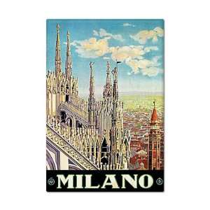 Milan Italy Advertisement Fridge Magnet