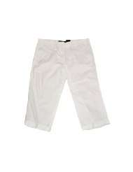 Calvin Klein Jeans Womens Roll Cuffed Capri Pants White