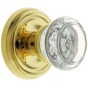  Glass Door Knob Set. Traditional Rosette Set With Round Glass 