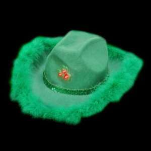  Flashing St.Patricks Day Cowgirl Hat Case Pack 4
