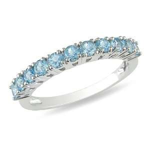    Sterling Silver 3/4 CT TGW Sky Blue Topaz Fashion Ring Jewelry