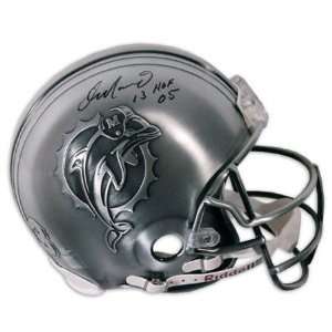  Dan Marino Autographed Hall of Fame Pewter Pro Helmet with 