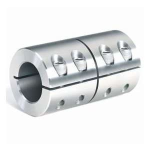 One Piece Industry Standard Clamping Couplings, 1/2, Aluminum  