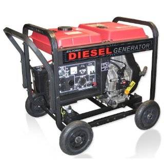 ETQ DG4LE 4,900 Watt 8 HP 296cc Diesel Powered Portable Generator With 