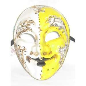   Joker Night and Day Venetian Masquerade Ball Mask