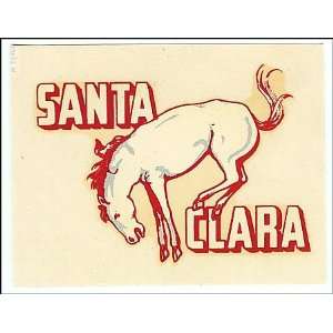  Vintage Santa Clara Broncos California University Decal 