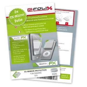 2 x atFoliX FX Mirror Stylish screen protector for Siemens SX1 
