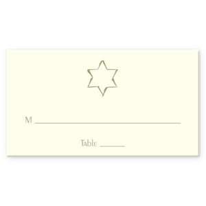  Cream Star Sketchy 1 Place Cards 