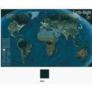  National Geographic MM620306BL Earth At Night Mounted Map 