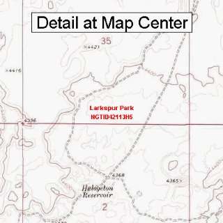   Map   Larkspur Park, Idaho (Folded/Waterproof)
