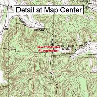  USGS Topographic Quadrangle Map   New Philadelphia, Ohio 