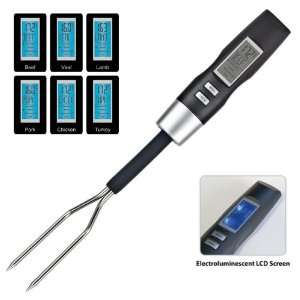  Digital BBQ Meat Thermometer Barbecue 7 Settings w/LCD 