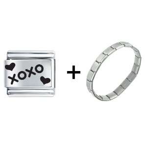  Hearts Xoxo Hugs Kisses Italian Charm Pugster Jewelry