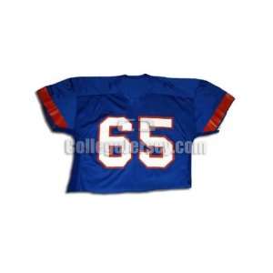  Blue No. 65 Game Used Boise State Football Jersey (SIZE L 