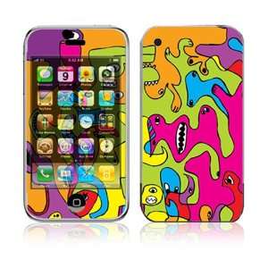  Apple iPhone 3G Decal Vinyl Sticker Skin   Color Monsters 
