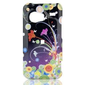   Shell for HTC DROID Incredible   Flower Art Cell Phones & Accessories