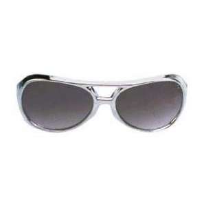  Mens Rock Star Silver with Tint Lens Costume Sunglasses 