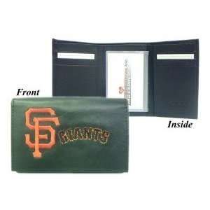  San Francisco Giants Embroidered Leather Tri Fold Wallet 