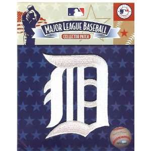 Detroit Tigers White Old English D Patch   Official MLB Licensed 