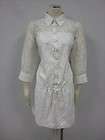 NWT WALTER By Walter Baker $284 White Ruched Career Chic Elegant Dress 