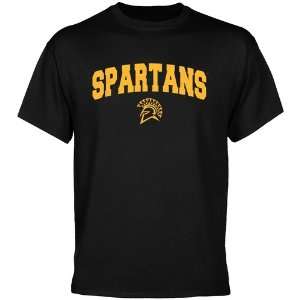  NCAA San Jose State Spartans Black Logo Arch T shirt 