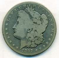 1892 cc Morgan Silver Dollar Better Date Very Good  