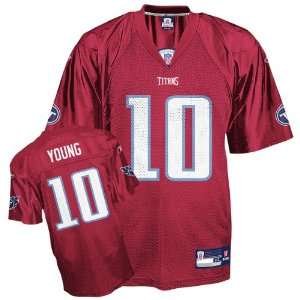 Reebok Tennessee Titans Vince Young Red QB Practice Jersey Medium 