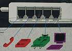 Multi link 4 port Fax Switch line sharing device Automatically screens 