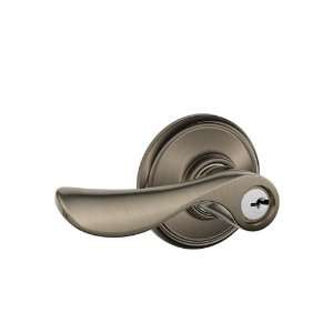   Champagne Keyed Entrance Panic Proof Door Lever S