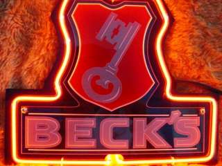 BECKS Beer Bar 3D Neon Light Sign sd303  