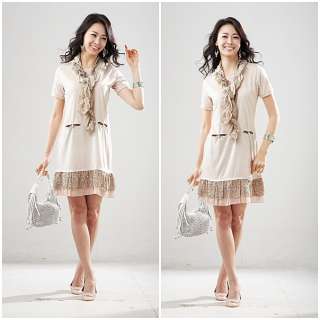 Korean style city womens dress refined elegant type clothing  
