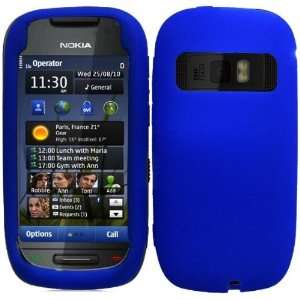  Silicone Case Nokia C7 Astound Blue Cell Phones 