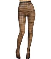 Anna Sui   Solid Microfiber Tight/Striped Net Tight (2 Pack)