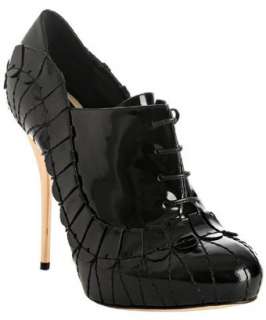 Christian Dior black patent calf Serpent booties   